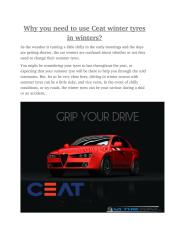 Why you need to use Ceat winter tyres in winter.pdf