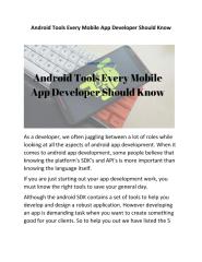 Android Tools Every Mobile App Developer Should Know.pdf