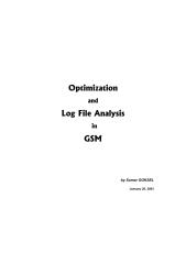 Optimization and Log File Analysis in GSM.PDF