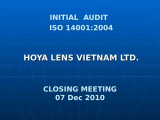 closing Hoya lens 14001.ppt